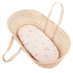 Prześcieradło bambusowe do gondoli, kosza mojżesza, kołyski Maliny / Samiboo