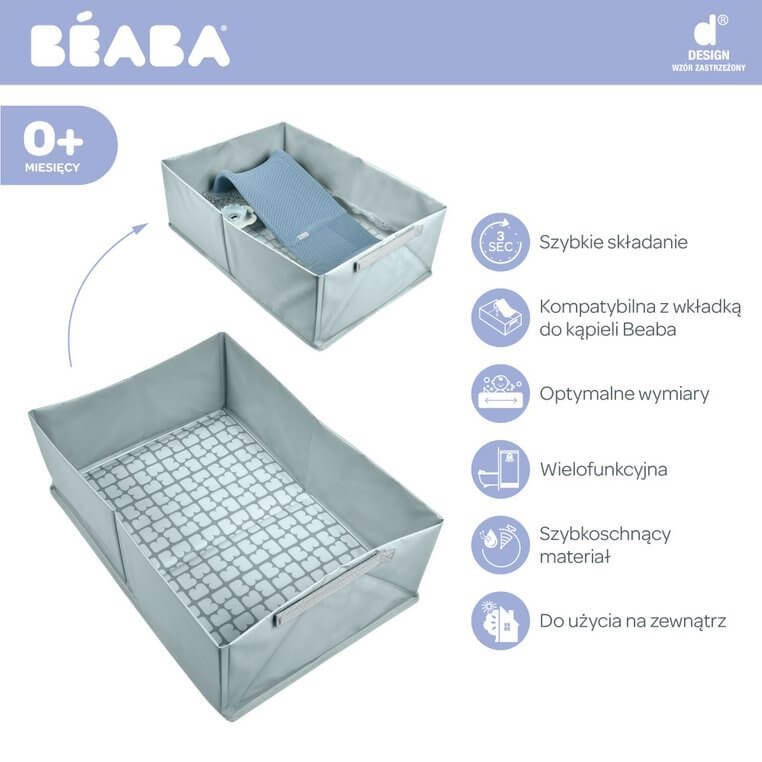 Składana wanienka Cameleo Pop Up Bath Green Blue /Beaba