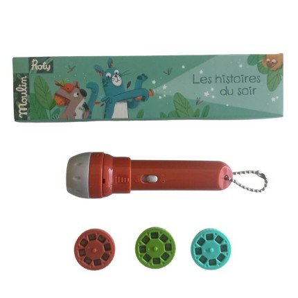 Latarka - projektor DANS LA JUNGLE / Moulin Roty