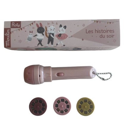 Latarka - projektor APRES LA PLUIE / Moulin Roty