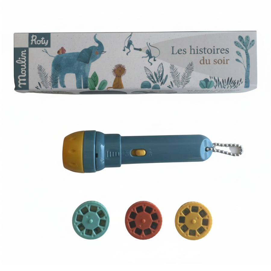 Latarka - projektor SOUS MON BAOBAB / Moulin Roty