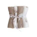 4Pak pieluszek muślinowych 43x43cm – ptaszki i gałązki /Bolo