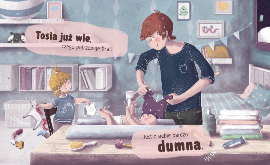 Tosia czeka na braciszka / Wydawnictwo Nasza Księgarnia