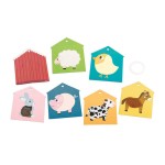 Karty sensoryczne Farma 7 elementów 12 m+ / Janod