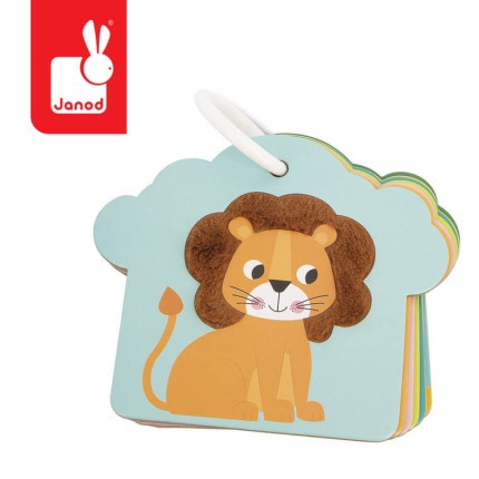 Karty sensoryczne Sawanna 7 elementów 12 m+ / Janod J02694