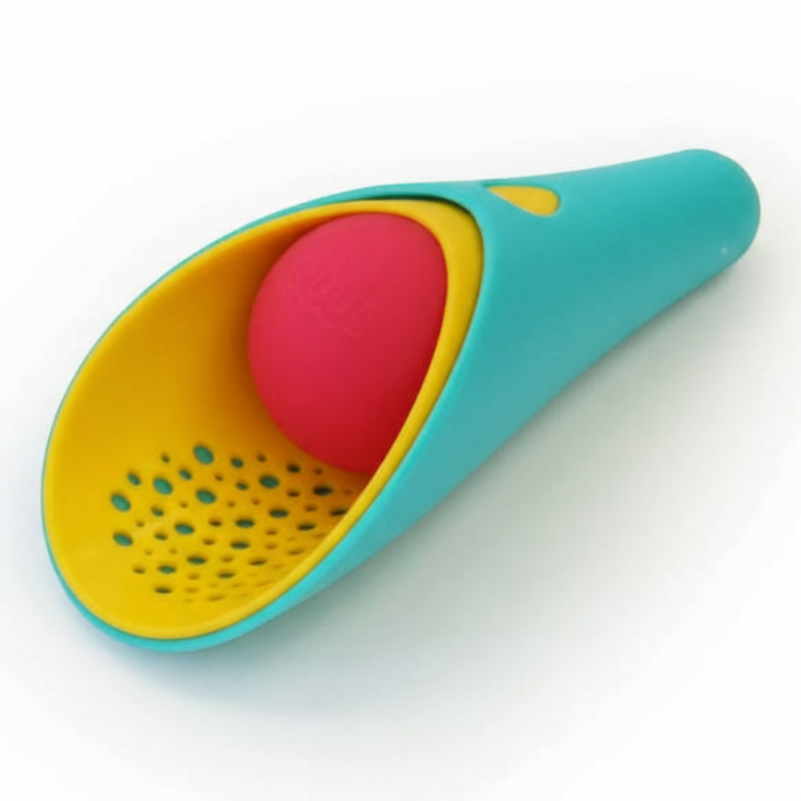 Zestaw 2 łopatek wielofunkcyjnych z piłeczką Cuppi Banana Blue / QUUT