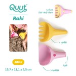 Zestaw łopatka + grabki Raki Banana Pink / QUUT
