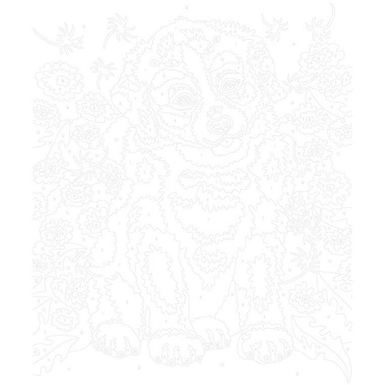 Zestaw kreatywny: Malowanie po numerach Małe zwierzątka 7+ / Janod