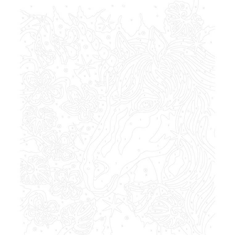 Zestaw kreatywny: Malowanie po numerach Jednorożce 7+ / Janod