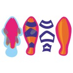 Zestaw kreatywny: 4 zwierzęta morskie z papieru 3D 7+/ Janod