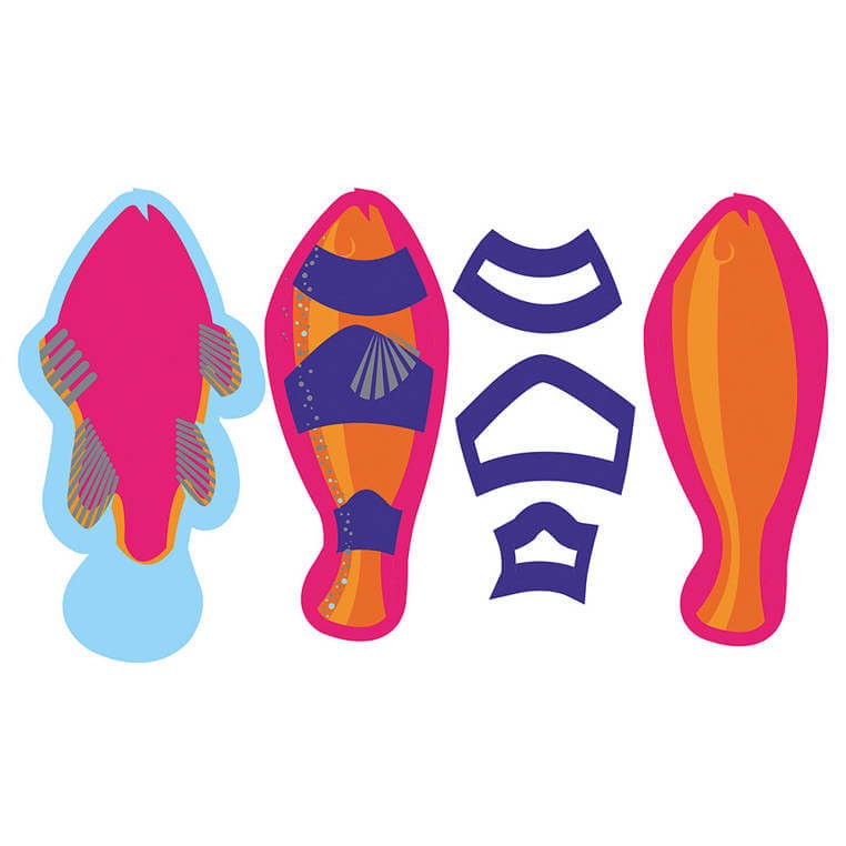 Zestaw kreatywny: 4 zwierzęta morskie z papieru 3D 7+/ Janod