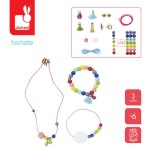 Zestaw kreatywny do tworzenia biżuterii Tęczowe koraliki / Janod