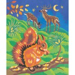 Zestaw kreatywny: Malowanie po numerach Leśne zwierzęta 7+ /Janod