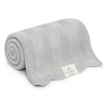 Bambusowy kocyk light grey 80x100 – fir /My Memi