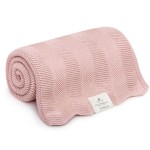 Bambusowy kocyk powder pink 80x100 – fir /My Memi