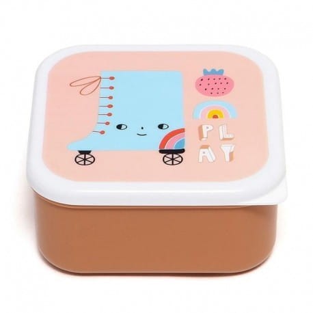 Zestaw 3 śniadaniówek lunchbox Skate boot / Petit Monkey