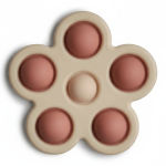 Kwiatek Press Toy - rose, blush, shifting sand / Mushie