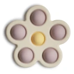 Kwiatek Press Toy - lilac, pale daffodil, ivory / Mushie