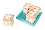 Klocki drewniane Puzzle 6w1 Żyrafka Sophie / Janod