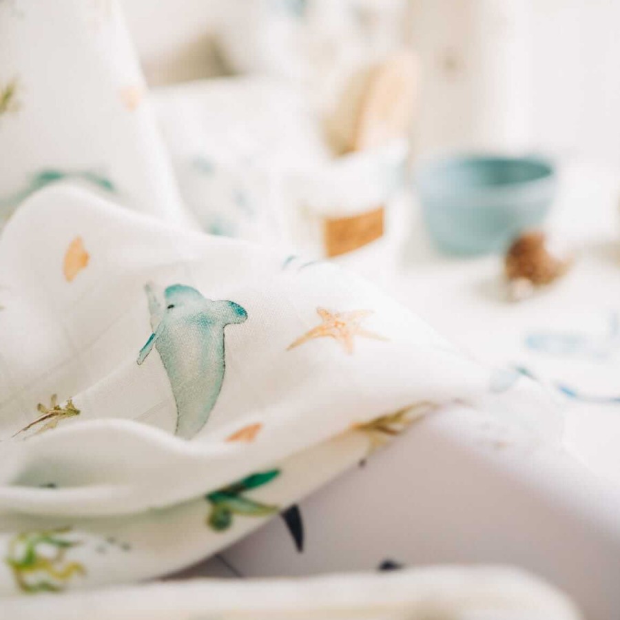 Otulacz kocyk bambusowy OCEAN / Layette