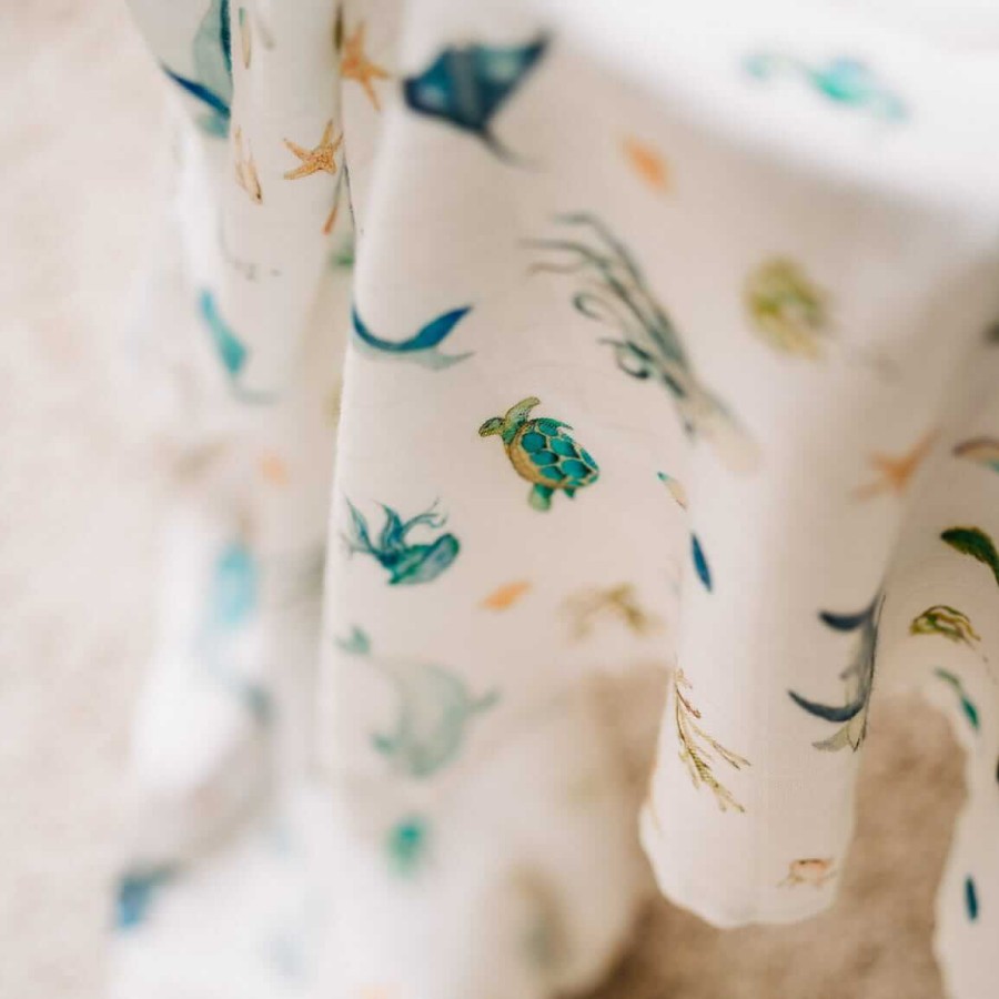 Otulacz kocyk bambusowy OCEAN / Layette