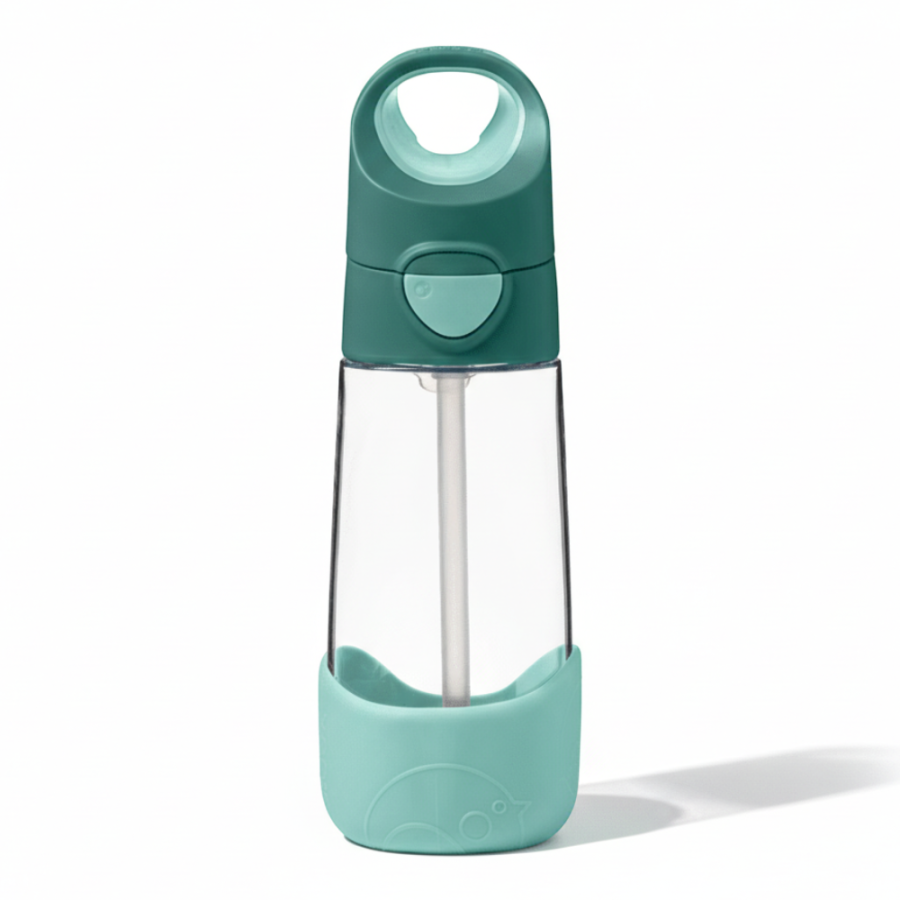 Tritanowa butelka ze słomką 450ml Emerald Forest / b.box