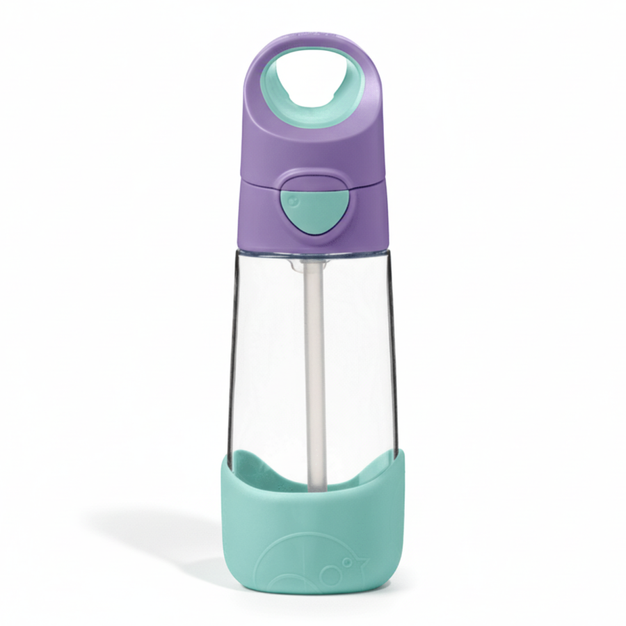 Tritanowa butelka ze słomką 450ml Lilac Pop / b.box