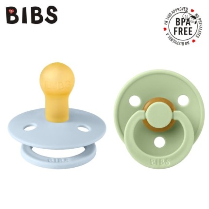 Smoczek Bibs - 2-pak BABY BLUE & PISTACHIO, rozm. 0-6m