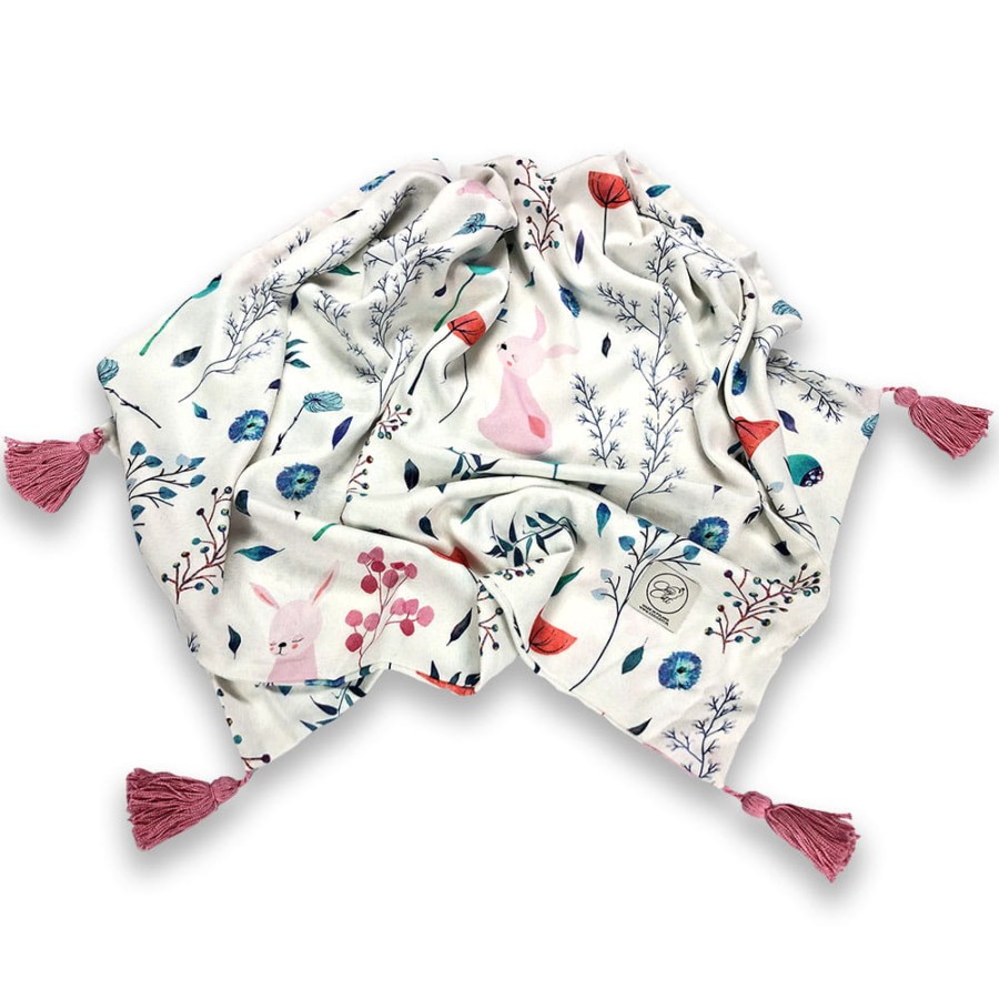 Kocyk otulacz bambusowy - Króliczki / Cosy Cott