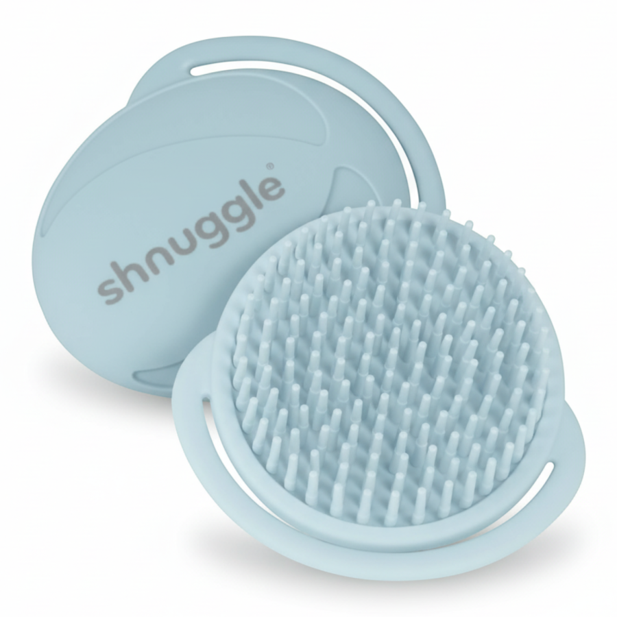 Szczotka Silikonowa do Włosów dla Niemowląt Blue /Shnuggle