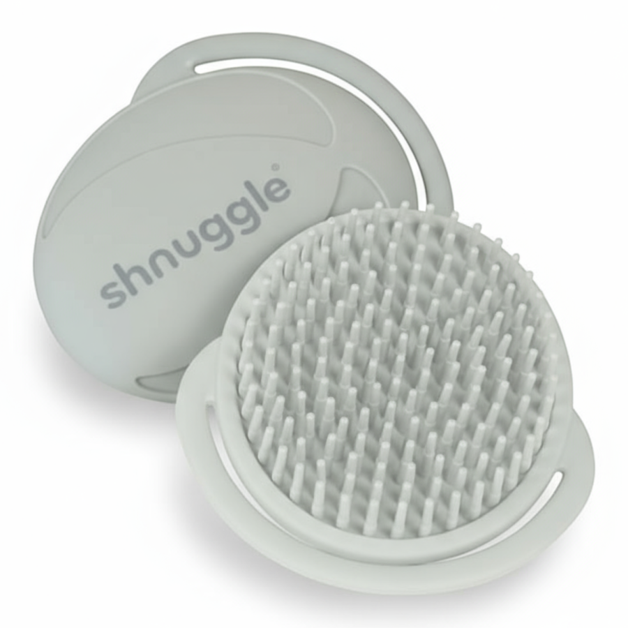 Szczotka Silikonowa do Włosów dla Niemowląt Grey /Shnuggle