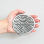 Szczotka Silikonowa do Włosów dla Niemowląt Grey /Shnuggle