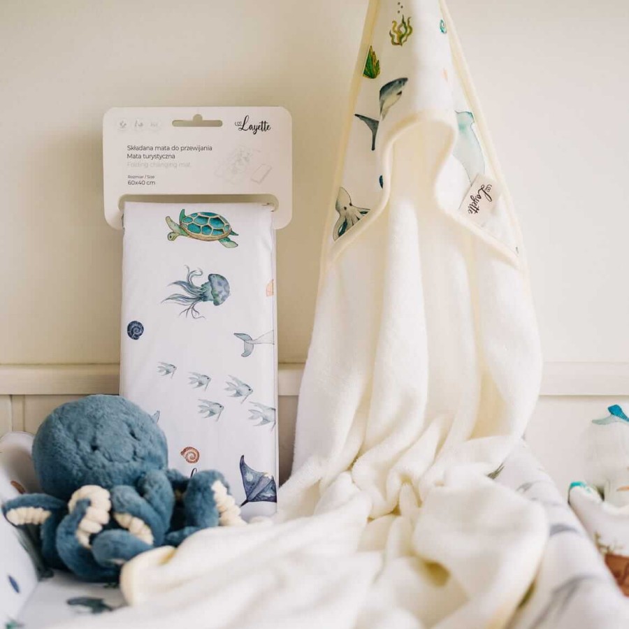 Składana mata do przewijania OCEAN / Layette