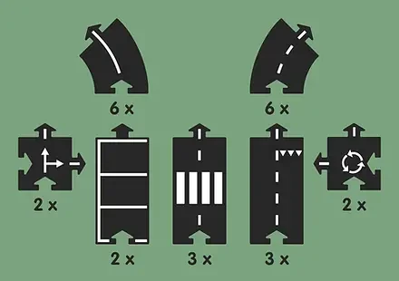 Gumowe tory do układania - Highway /WayToPlay