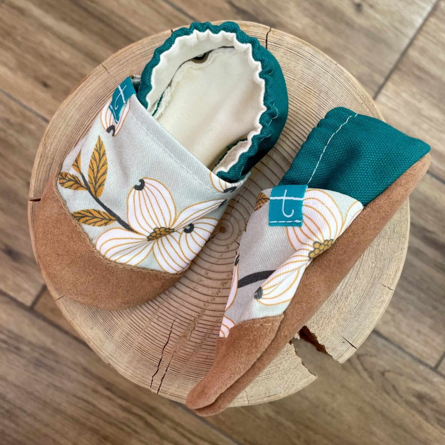 Kapcie do domu, żłobka, przedszkola - Summer Flowers / TITOT