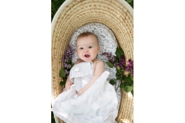 Antykomarowa otulinka bambusowa Srebrne Piórka / Maylily