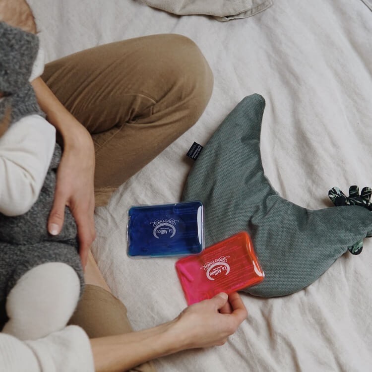 Termofor i kompres chłodzący - KHAKI, BOTANICAL/ La Millou