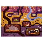 Puzzle dwustronne Las nad i pod ziemią 100 elementów 6+ / Mudpuppy