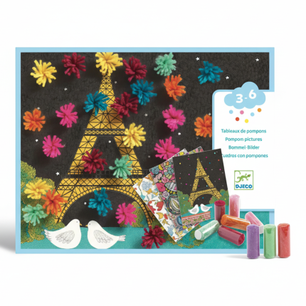 Zestaw artystyczny EKSPLOZJA POMPONÓW 3+ / Djeco DJ09872