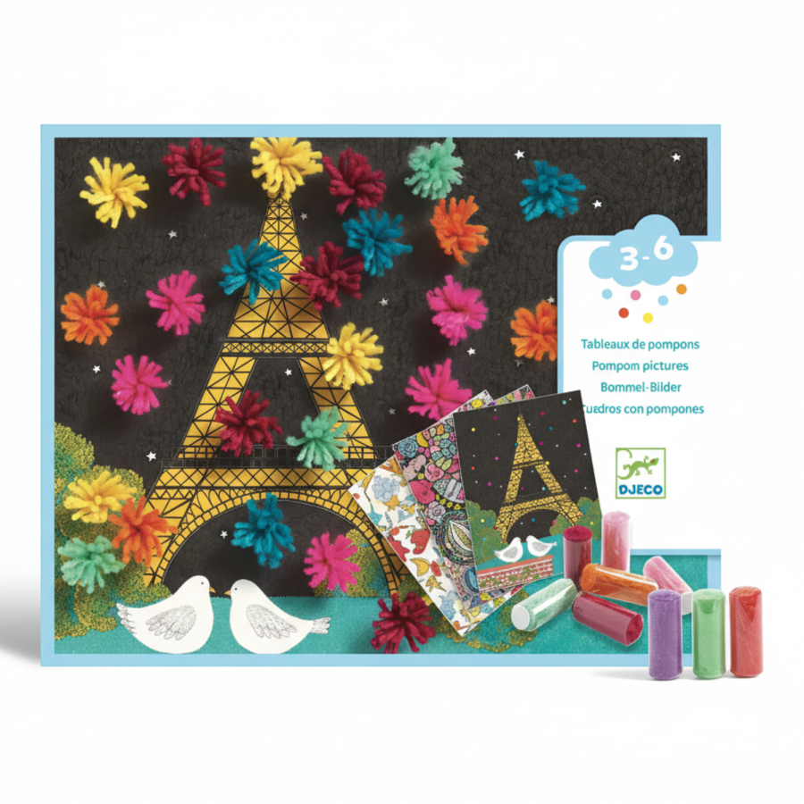 Zestaw artystyczny EKSPLOZJA POMPONÓW /Djeco