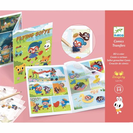 Zestaw kalkomanii - komiks LATAJĄCA SOFYE 5+ / Djeco DJ09558