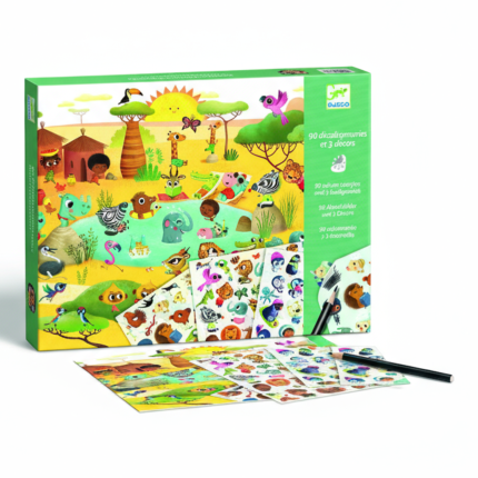 Zestaw kalkomanii - KRAINY 4+ / Djeco DJ09560