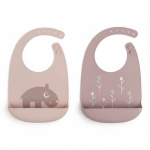 Śliniak Silikonowy 2 szt. Ozzo Powder / Done by Deer