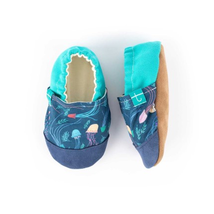 Kapcie do domu, żłobka, przedszkola - meduzy Lazur Medusa / TITOT