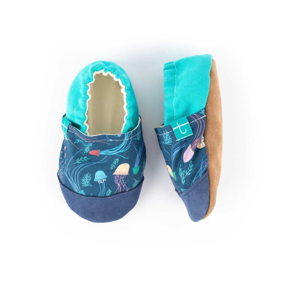 Kapcie do domu, żłobka, przedszkola - meduzy Lazur Medusa / TITOT