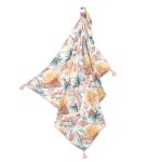 Bambusowy otulacz mgiełka fringe - BOHO PALMS LIGHT / La Millou