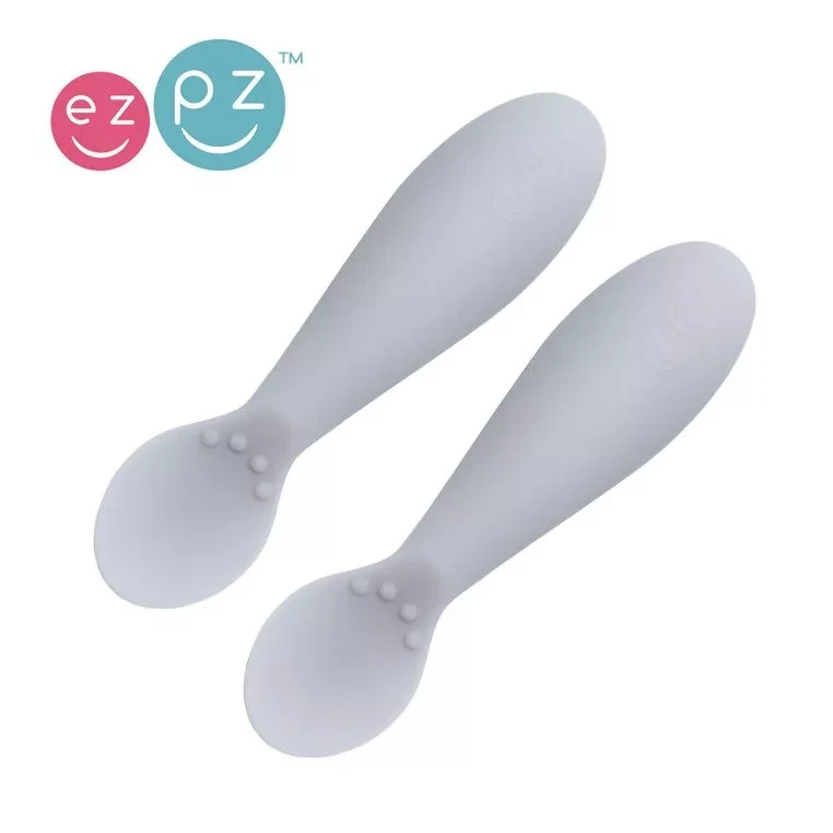 Silikonowa łyżeczka Tiny Spoon 2 szt. pastelowy szary / EZPZ