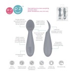 Silikonowa łyżeczka Tiny Spoon 2 szt. pastelowy szary / EZPZ