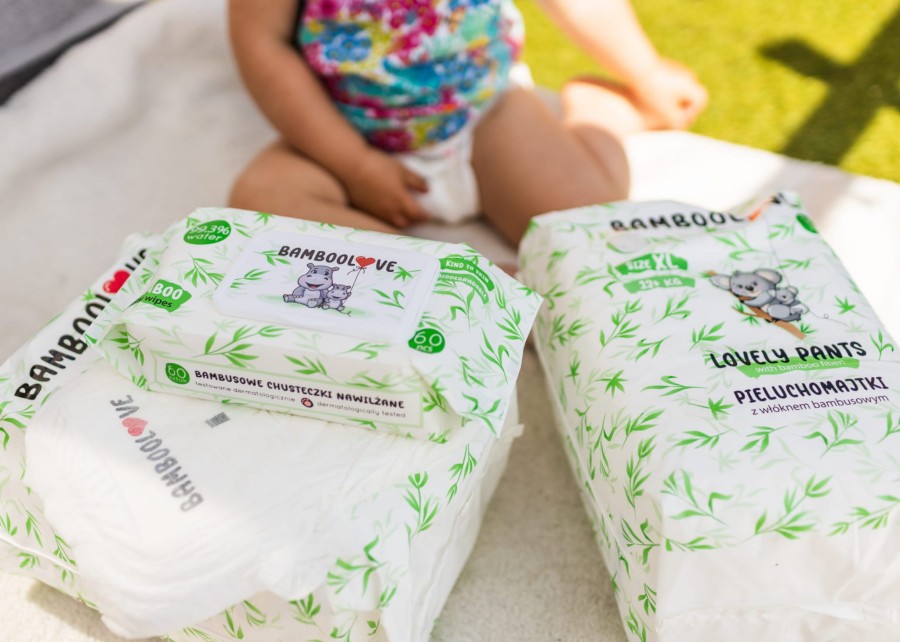 Bambusowe chusteczki nawilżane BAMBOOLOVE 60szt.