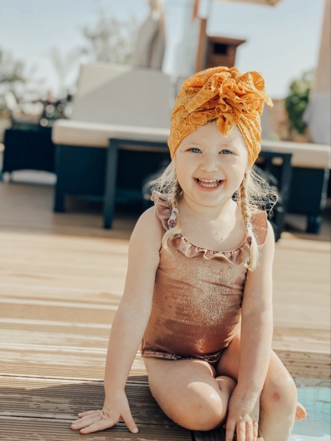 Turban Mustard Lace RÓŻNE ROZMIARY / Looks by LUKS